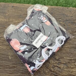 Pijama alça cropped shorts